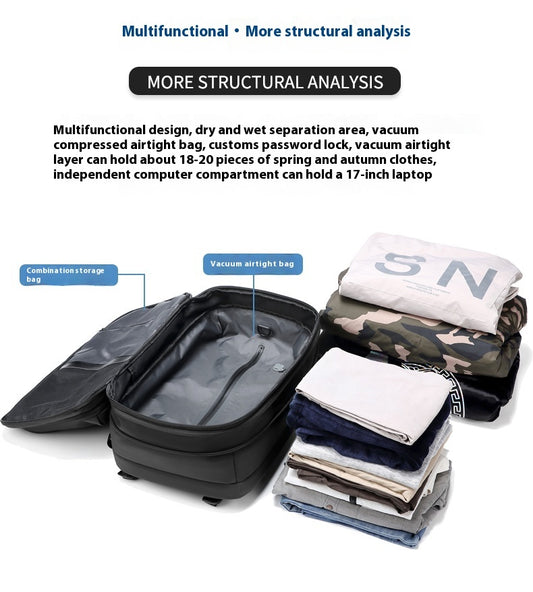 Men's Large-capacity Backpack Anti-theft - Yawmii