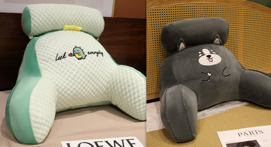 Sofa Fluffy Triangle Reading Cushion - Yawmii