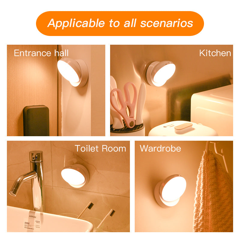 Rotating Human Body Night Light Sensor