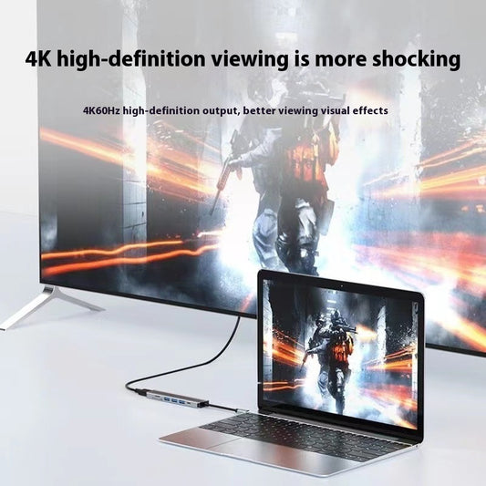 Type-c 7-in-1 Expansion Dock HDMI Projection Screen Usb Hub30 Multi-function Cable Seperater - Yawmii