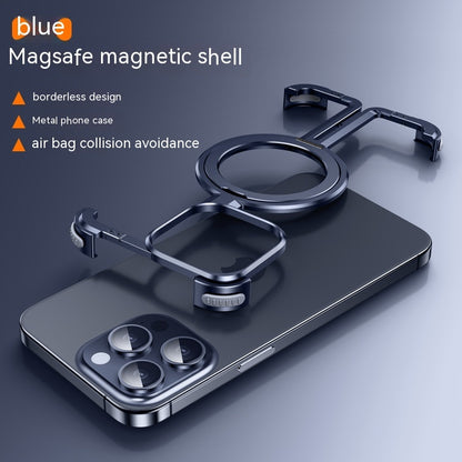 Phone case with Magsafe magnetic shell on a dark background