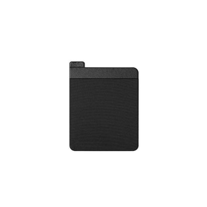 Black rectangular object on a white background