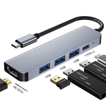 Type-c 7-in-1 Expansion Dock HDMI Projection Screen Usb Hub30 Multi-function Cable Seperater - Yawmii