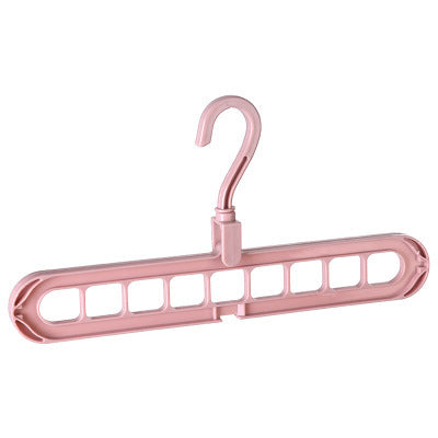 Pink hanger on a white background