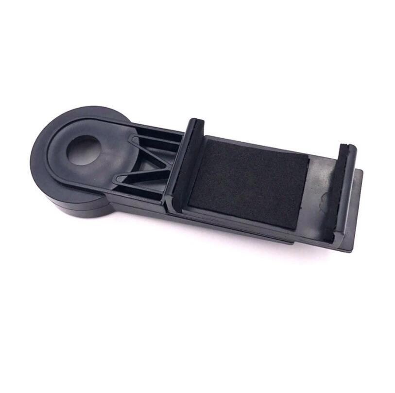 Black car phone holder on a white background