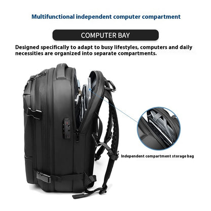 Men's Large-capacity Backpack Anti-theft - Yawmii