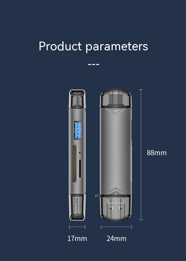 Vape device with dimensions labeled on a dark blue background