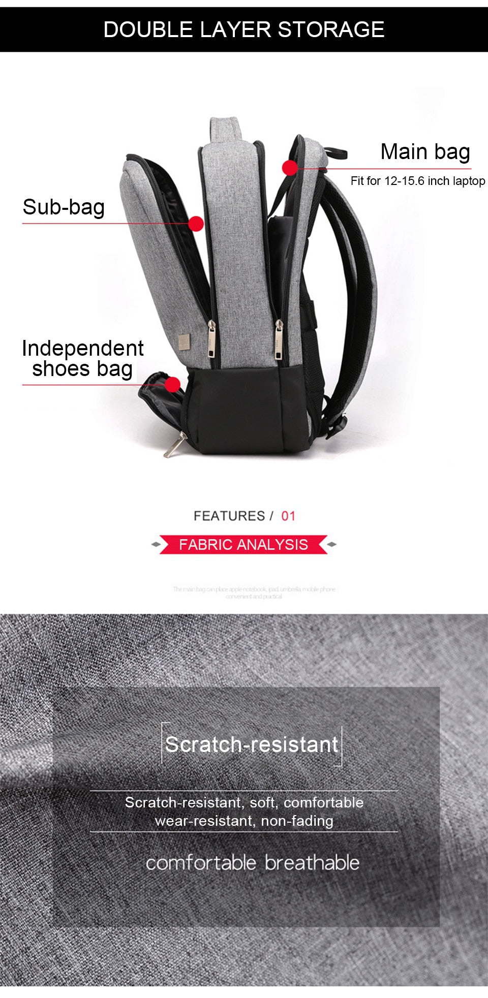 15.6 inch laptop bag - Yawmii