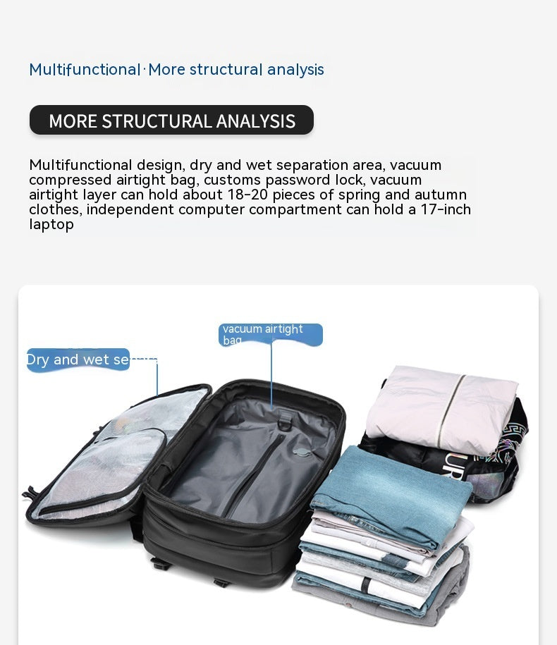 Men's Minimalist Multifunctional Large Capacity Travel Backpack - Yawmii