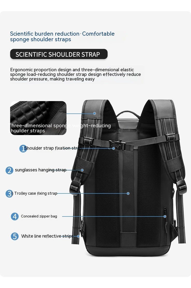Men's Minimalist Multifunctional Large Capacity Travel Backpack - Yawmii