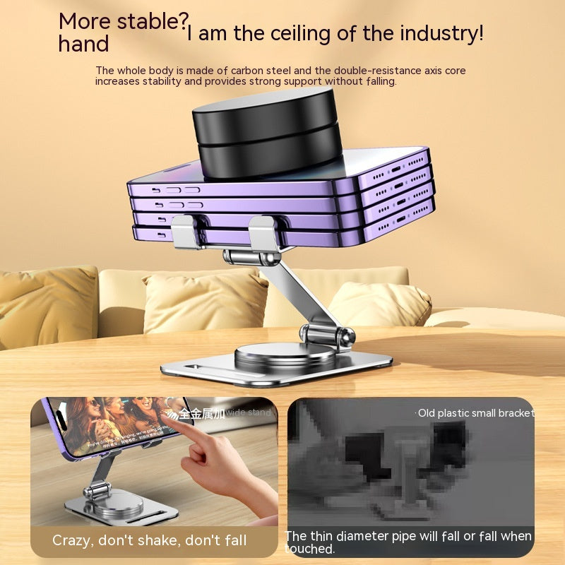 360 Degrees Rotate Metal Desk Mobile Phone Holder - Yawmii