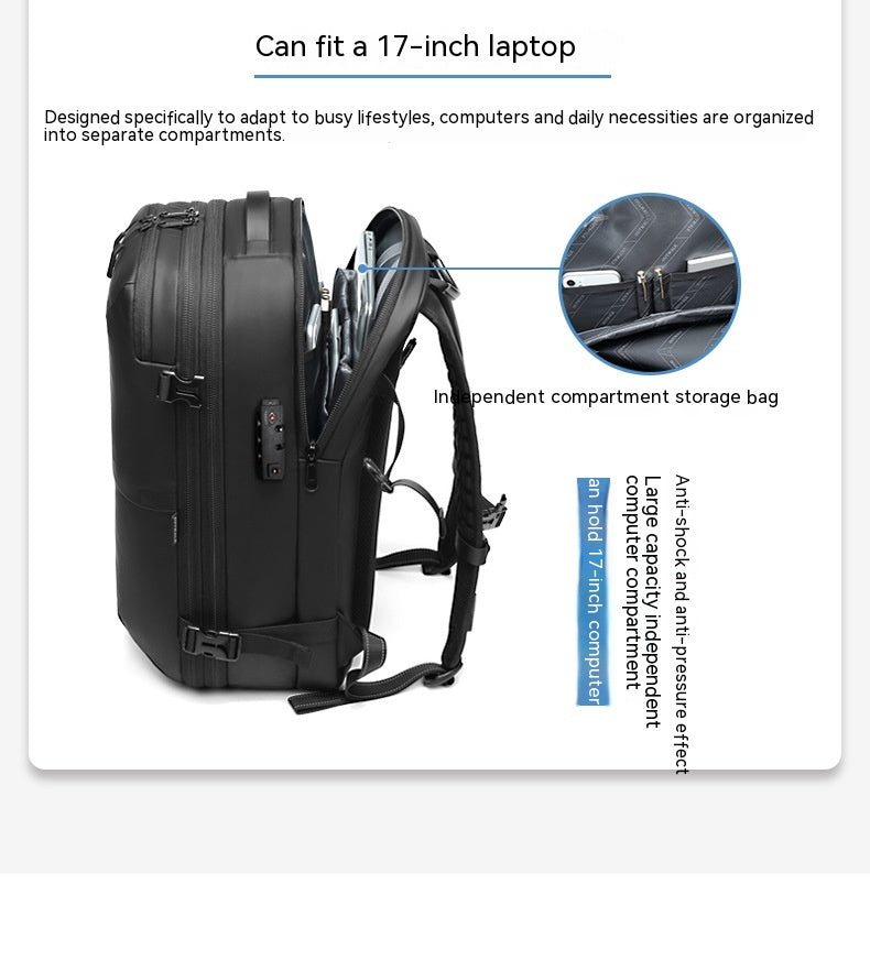 Men's Minimalist Multifunctional Large Capacity Travel Backpack - Yawmii