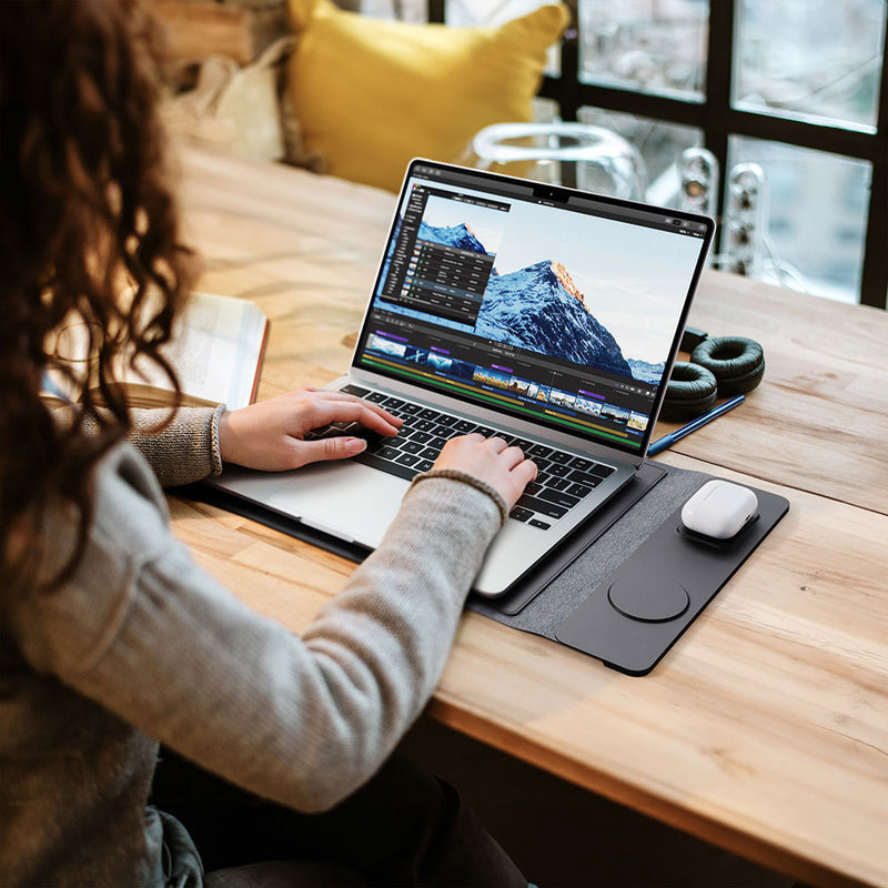 Wireless Charger Laptop Bag 15W Fast Charge - Yawmii