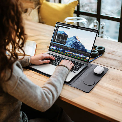 Wireless Charger Laptop Bag 15W Fast Charge - Yawmii