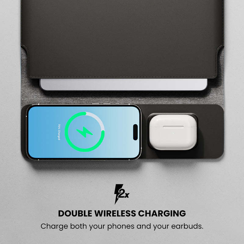 Wireless Charger Laptop Bag 15W Fast Charge - Yawmii