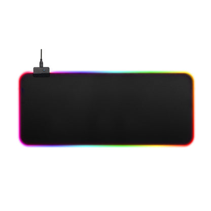 Gaming mouse pad with RGB lighting on a white background