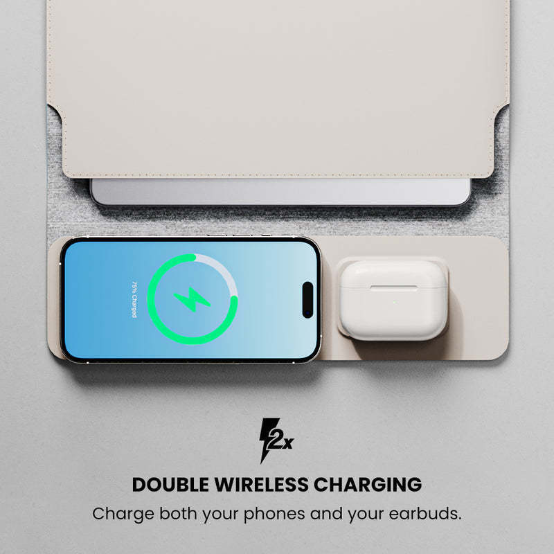 Wireless Charger Laptop Bag 15W Fast Charge - Yawmii