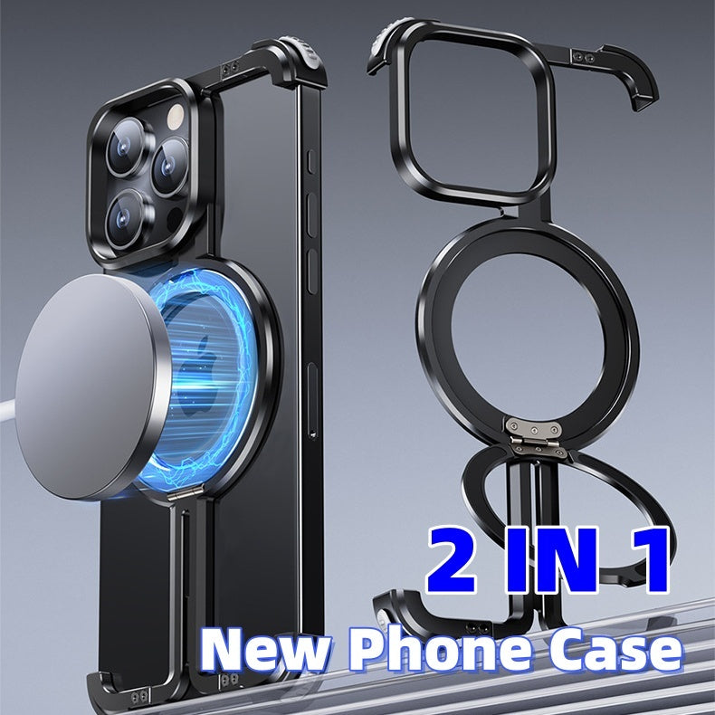 2-in-1 phone case with ring holder on a gray background