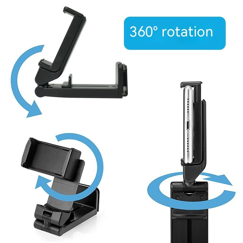Phone holder with 360-degree rotation feature on a white background