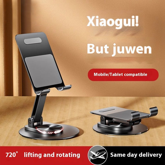 Phone stand with 'Xiaogui!' branding on a beige background