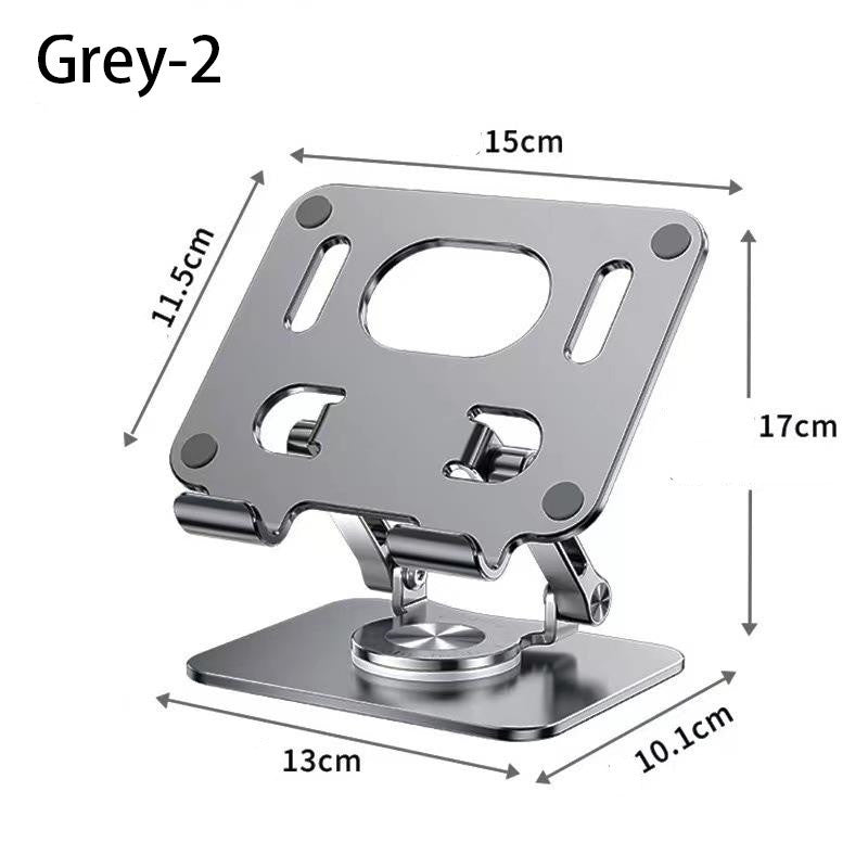 Metal stand with dimensions labeled on a white background