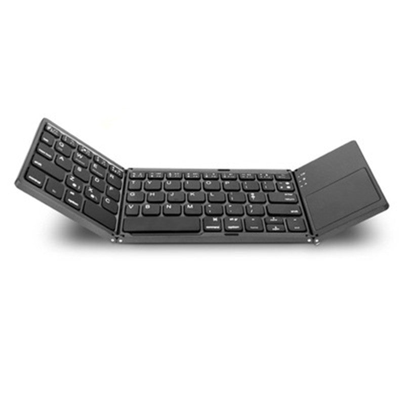 Foldable keyboard on a white background