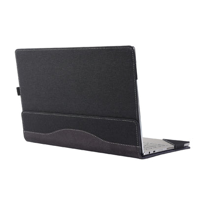 Black laptop case on a white background