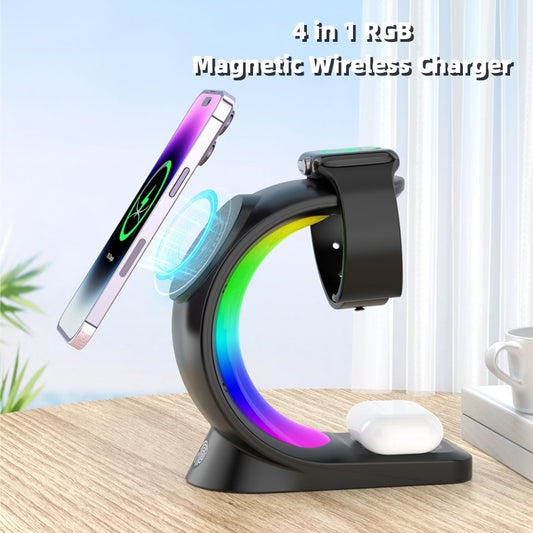 4 In 1 Magnetic Wireless Charger - Yawmii