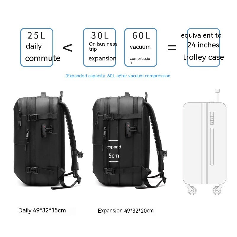 Men's Minimalist Multifunctional Large Capacity Travel Backpack - Yawmii