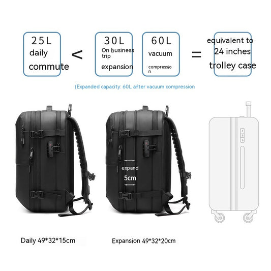 Men's Minimalist Multifunctional Large Capacity Travel Backpack - Yawmii