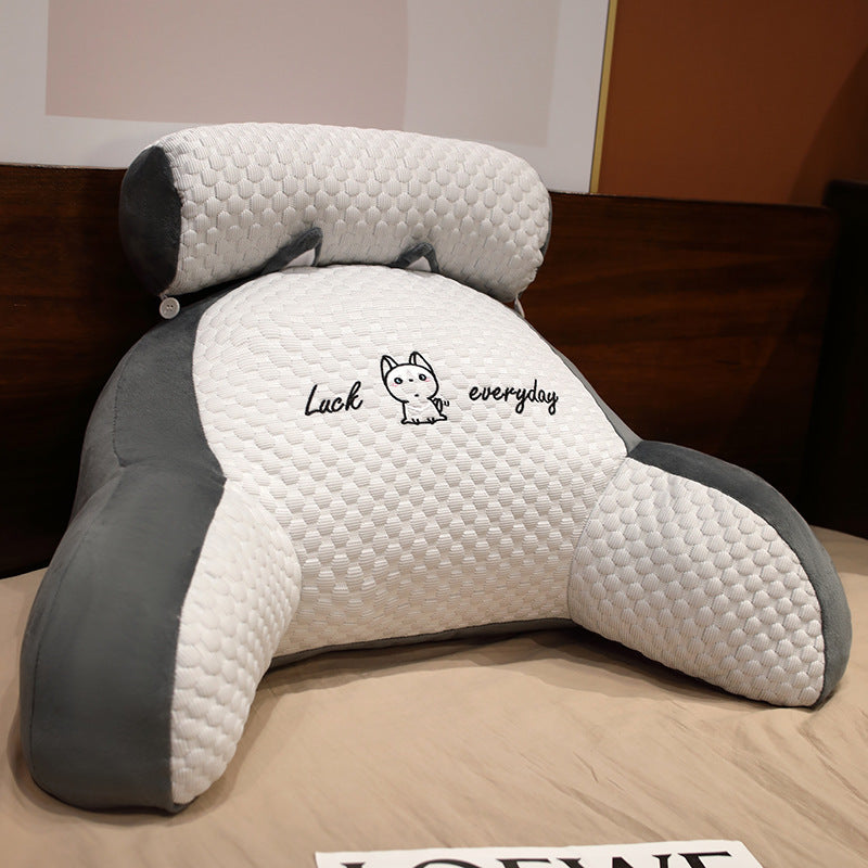 Sofa Fluffy Triangle Reading Cushion - Yawmii