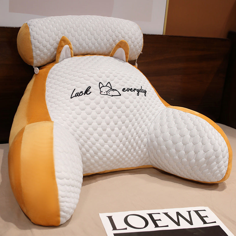 Sofa Fluffy Triangle Reading Cushion - Yawmii