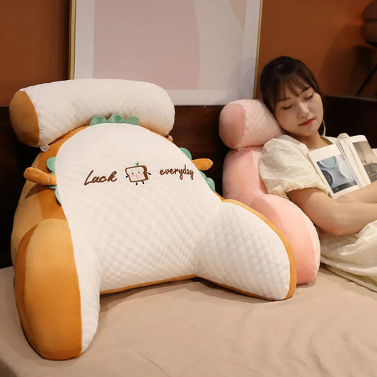 Sofa Fluffy Triangle Reading Cushion - Yawmii