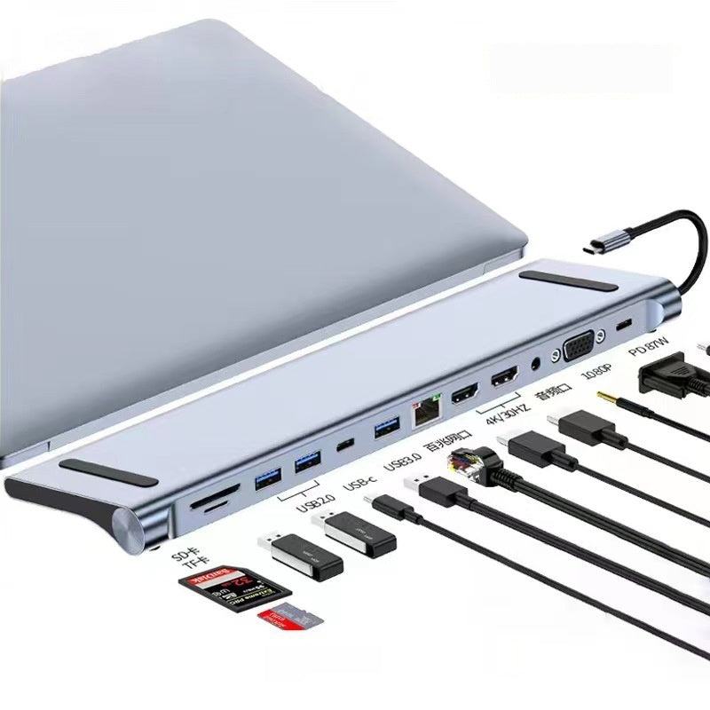 Type-c 7-in-1 Expansion Dock HDMI Projection Screen Usb Hub30 Multi-function Cable Seperater - Yawmii