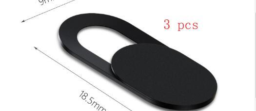 Black metal ring with dimensions and '3 pcs' text on a white background