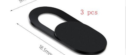 Black metal ring with dimensions and '3 pcs' text on a white background