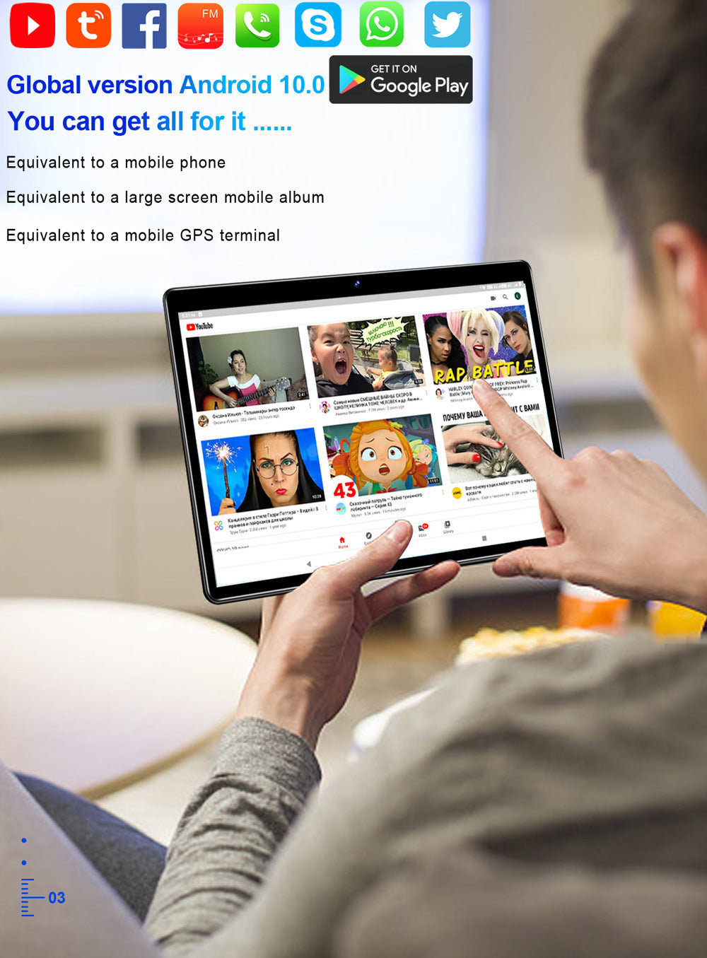 Voice Call HD Smart Game Tablet - Yawmii
