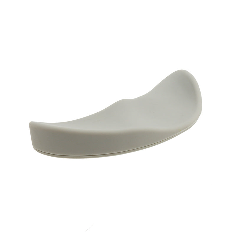 White curved object on a white background
