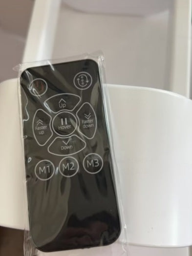 Control panel with buttons on a white background
