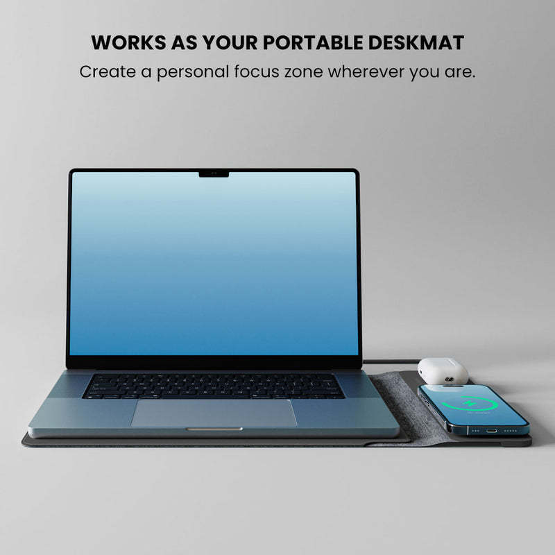 Wireless Charger Laptop Bag 15W Fast Charge - Yawmii