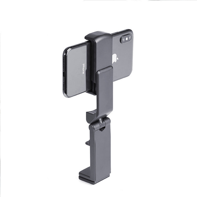 Phone holder with a smartphone attached on a white background