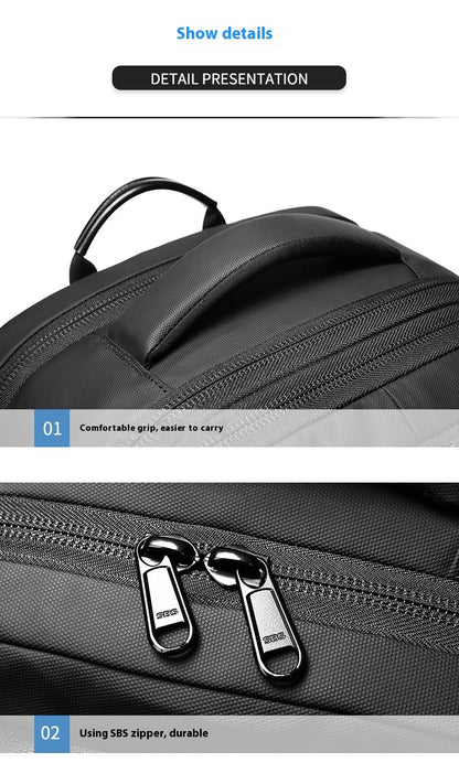 Men's Large-capacity Backpack Anti-theft - Yawmii