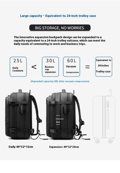 Men's Large-capacity Backpack Anti-theft - Yawmii