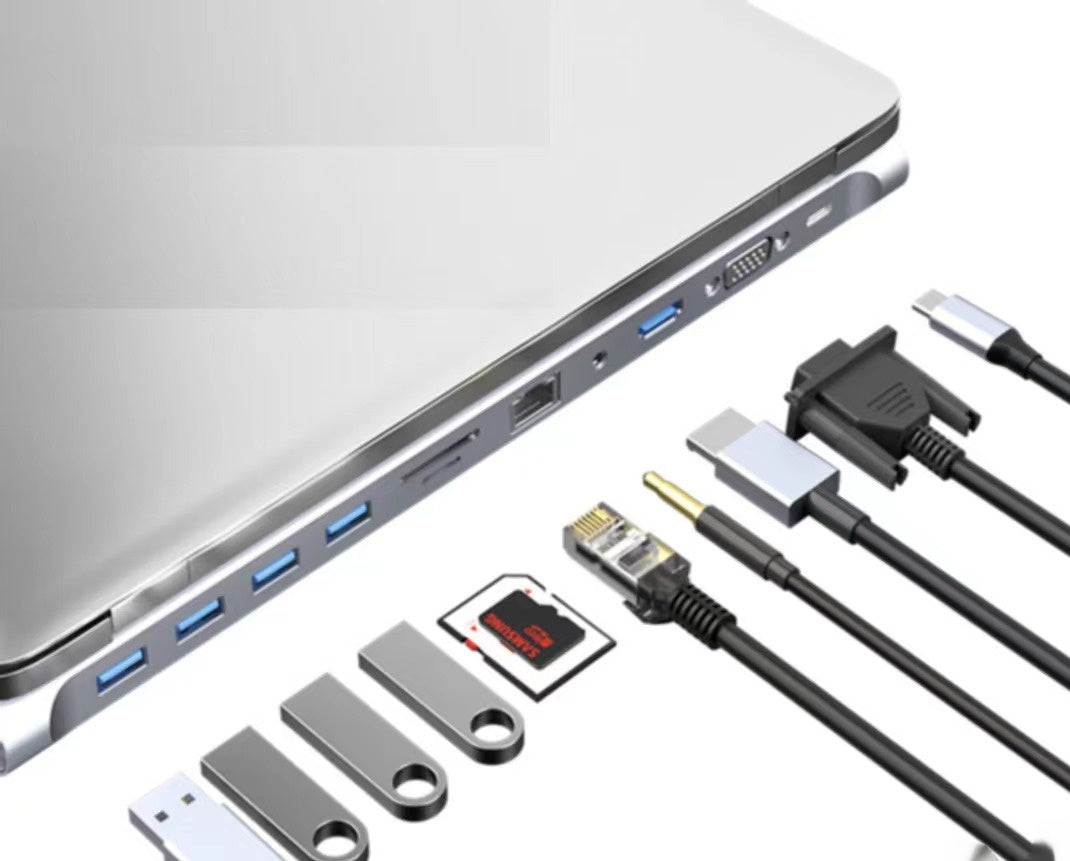 Type-c 7-in-1 Expansion Dock HDMI Projection Screen Usb Hub30 Multi-function Cable Seperater - Yawmii
