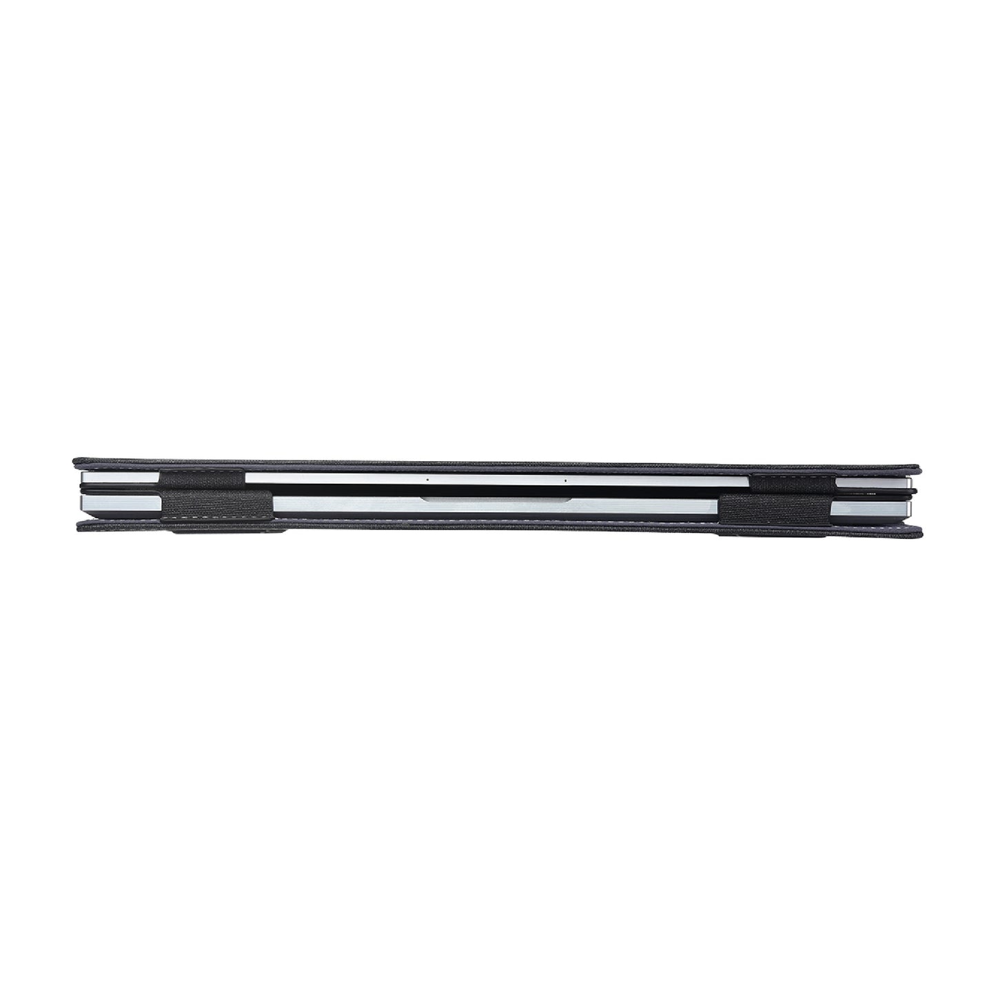 Set of black and silver metal bars on a white background