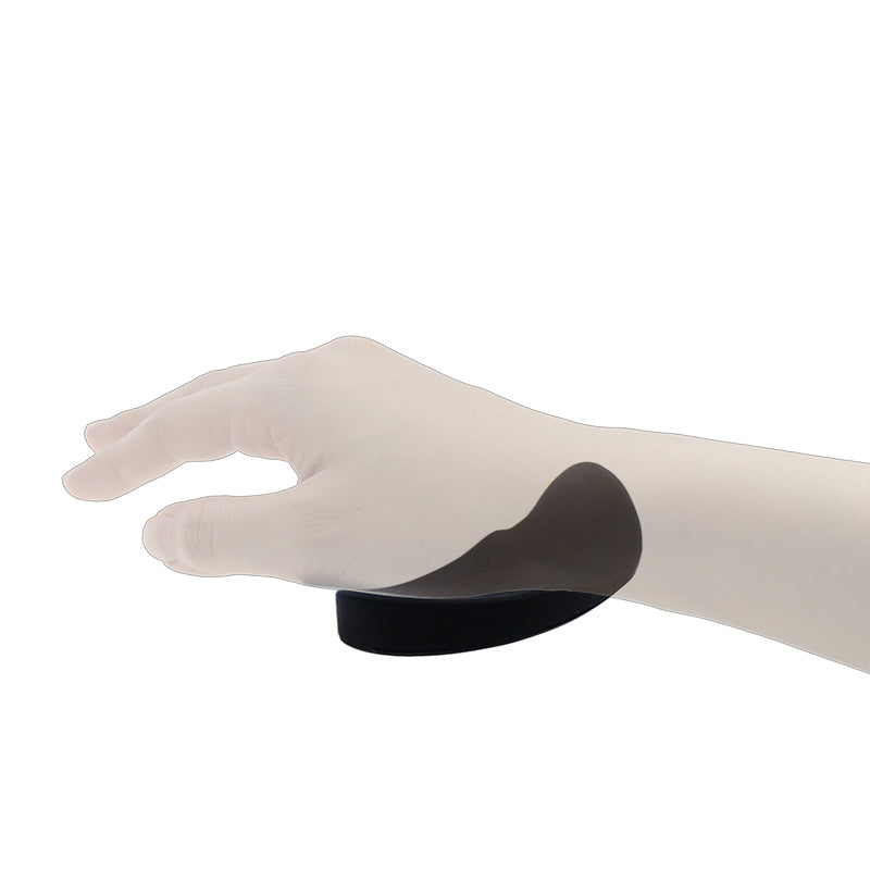 White latex glove on a white background