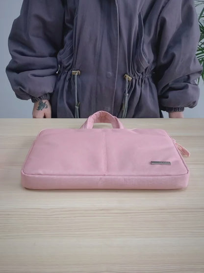 Leather Women Laptop Bag Notebook Carrying Case