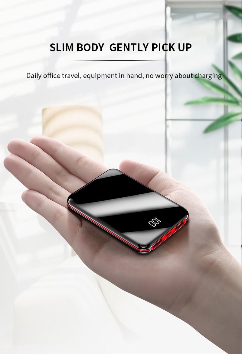 power bank external battery bank 8w quick charge powerbank portable charger with dual usb output for phone