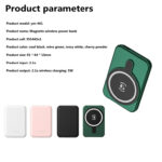 mini magnetic power bank 5000mah wireless