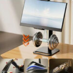 43.94 cm portable secondary screen universal vertical display stand detachable laptop monitor bracket